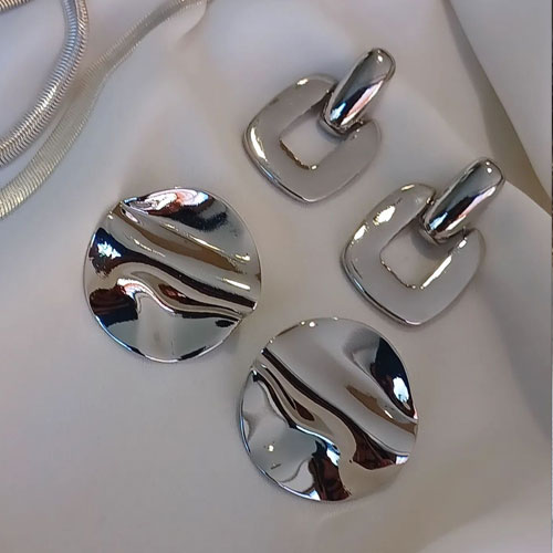 Silver earrings