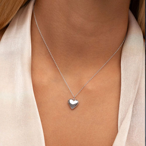 silver necklace
